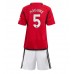 Manchester United Harry Maguire #5 Babykleding Thuisshirt Kinderen 2023-24 Korte Mouwen (+ korte broeken)